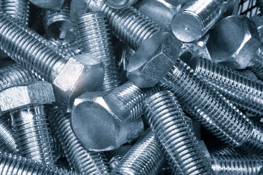 pile of professionally made coach screws