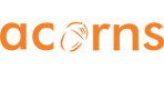 Supporting Acorns White Logo